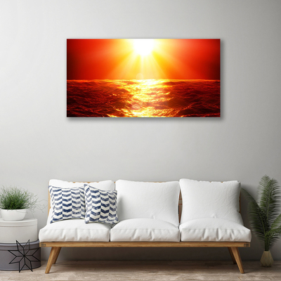 Obraz Canvas Zachód Słońca Morze Fala