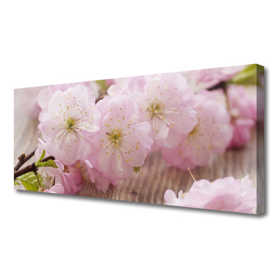 Obraz canvas Subtelne Płatki na Gałązce