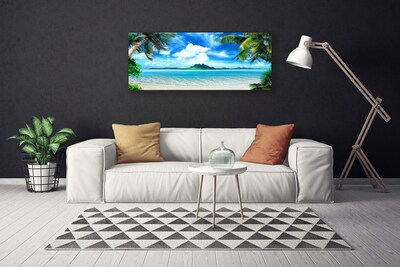 Obraz Canvas Palmy Morze Tropikalna Wyspa