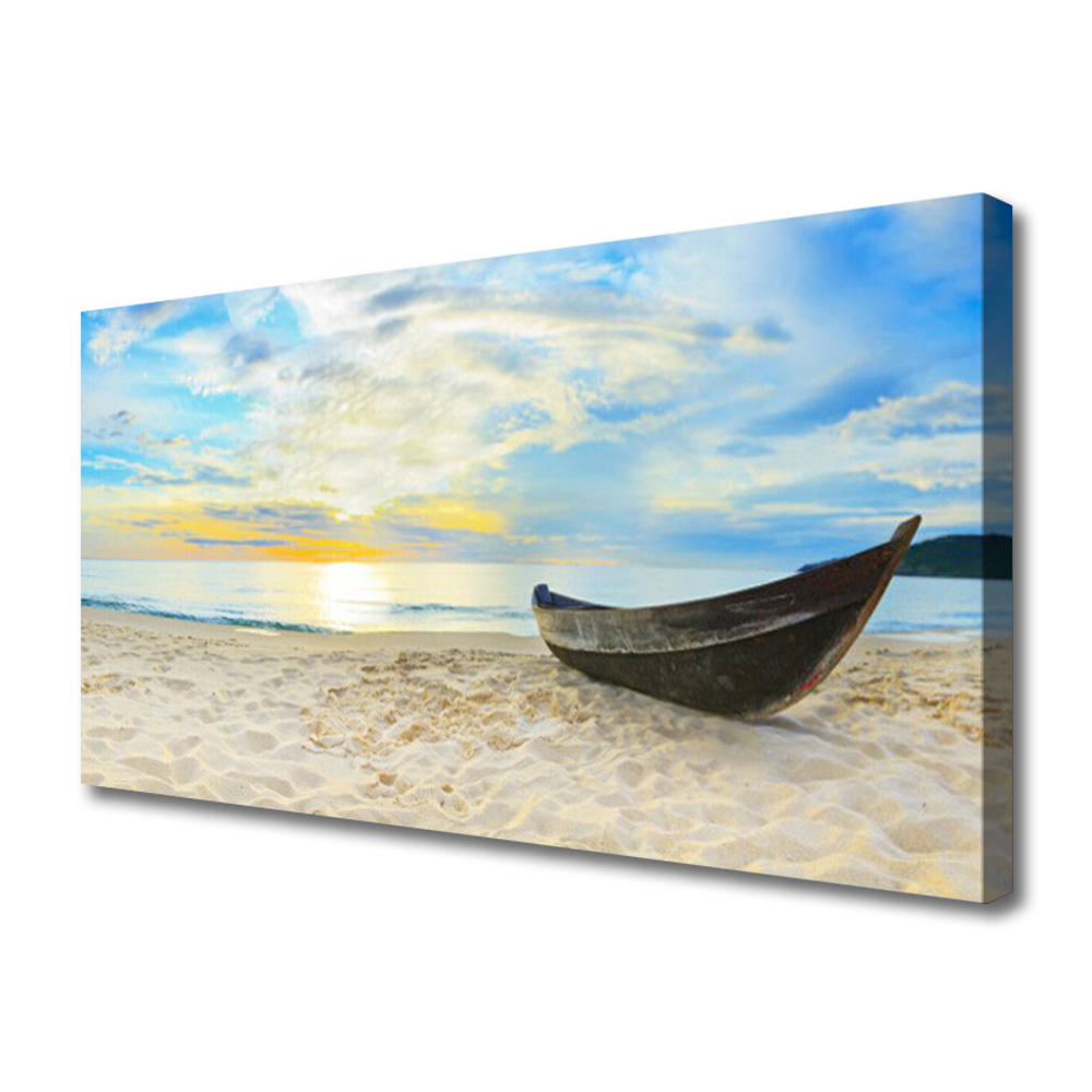 Obraz Canvas Łódka Plaża Morze