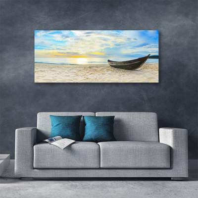 Obraz Canvas Łódka Plaża Morze