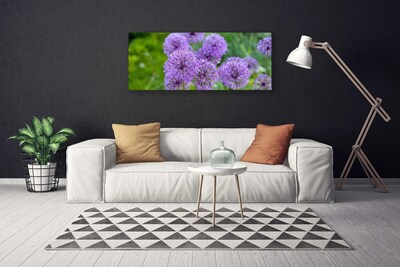 Obraz Canvas Fioletowe Kwiaty Łąka