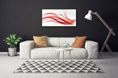 Obraz canvas Czerwona Ekspresja Graficzna