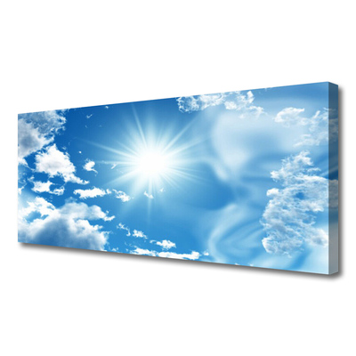 Obraz canvas Błękitne Niebo z Obłokami