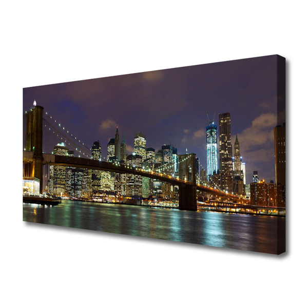 Obraz canvas Most Wiszący nad Rzeką