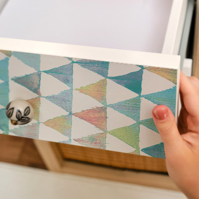 Folia samoprzylepna na meble Kolorowy retro wzór