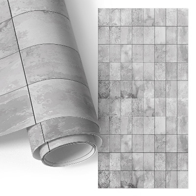 Folia samoprzylepna na meble z wzorem szarych płytek