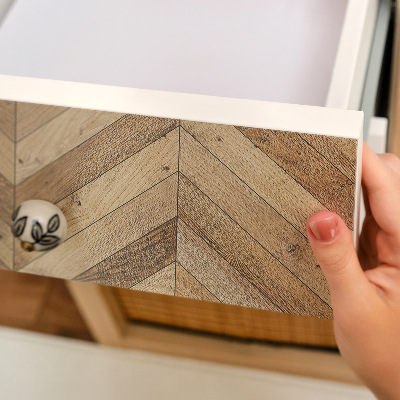 Naklejka na szafki Rustykalna jodełka