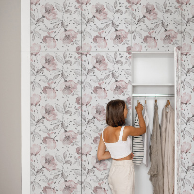 Folia samoprzylepna na meble Pastelowe kwiaty