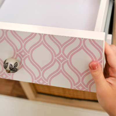 Folia samoprzylepna na meble Różowa elegancja