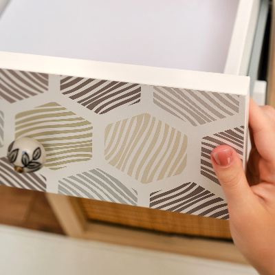 Naklejka na szafki Mozaika heksagonów