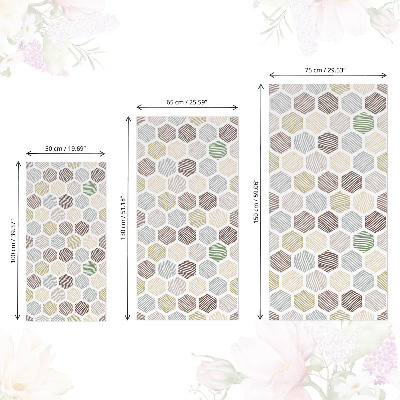 Naklejka na szafki Mozaika heksagonów