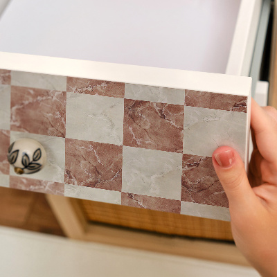 Naklejka na meble Marmurowa kratka