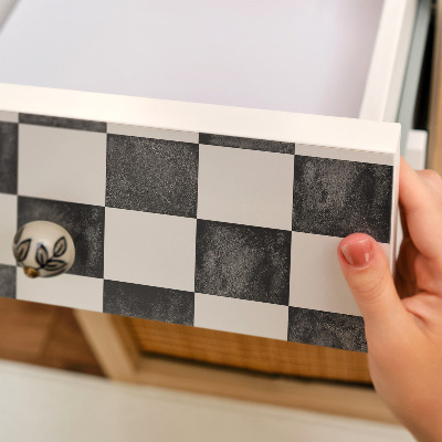 Nalepka na meble Szachownica sztuka