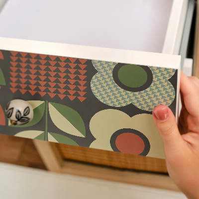 Nalepka na meble Kwiaty folklor