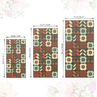 Nalepka na meble Kwiaty folklor