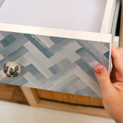 Naklejka na szafki Szara jodełka