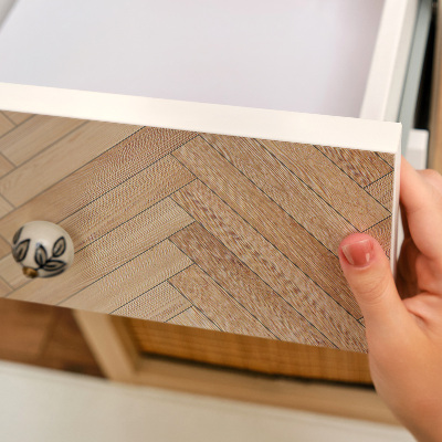 Folia na meble Drewniana jodełka