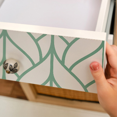 Naklejka na szafki Geometryczne liście