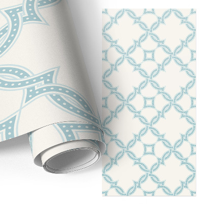 Folia meblowa z geometrycznym ornamentem