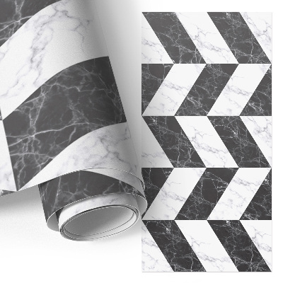 Naklejka na meble o kontrastowym, eleganckim wzorze