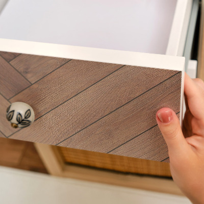 Naklejka na szafki Drewniana jodełka