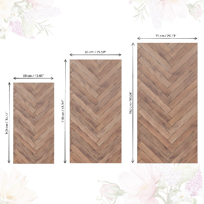 Naklejka na szafki Drewniana jodełka