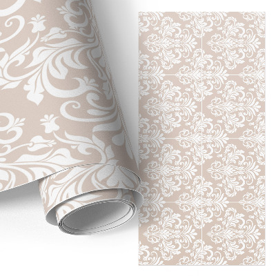 Folia samoprzylepna na meble z motywem roślinnej symetrii