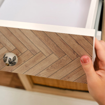 Nalepka na meble Jodełka drewno