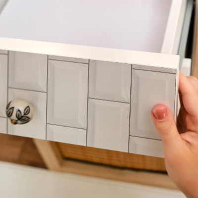 Folia do mebli Białe kafelki