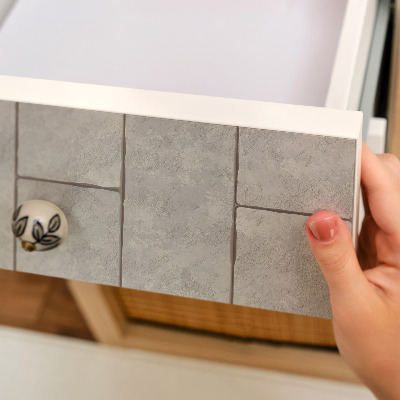 Folia na meble Szare płytki