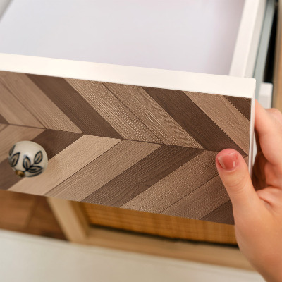 Naklejka na meble Jodełka drewna