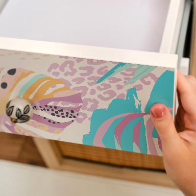 Folia samoprzylepna na meble Kolorowy egzotyzm