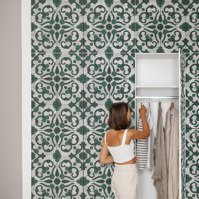 Folia do oklejania mebli Zielone ornamenty