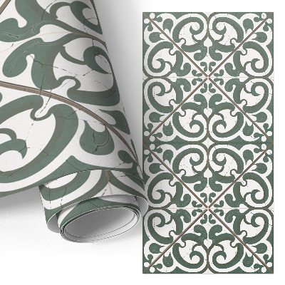 Folia samoprzylepna na meble z motywem roślinnych zawijasów