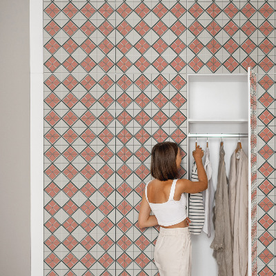 Naklejka na szafki Szachownica płytek