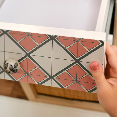 Naklejka na szafki Szachownica płytek