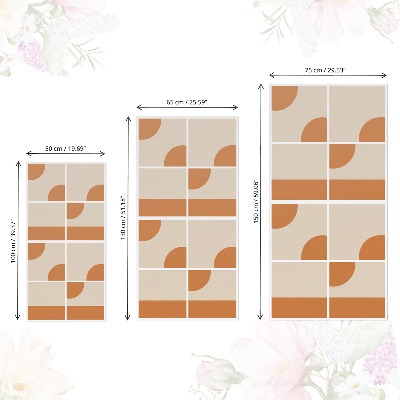 Folia na meble Kształty vintage