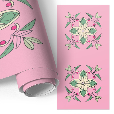 Folia na meble z motywem pastelowych kafli