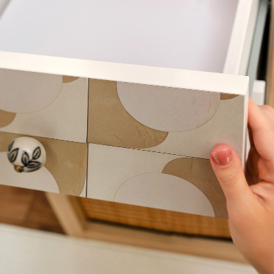 Folia do oklejania mebli Musztardowe kształty