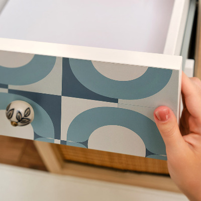 Folia samoprzylepna na meble Niebieskie koła