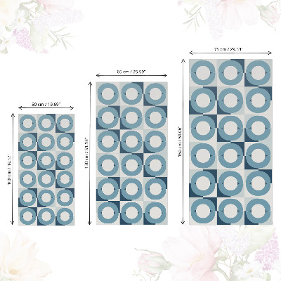 Folia samoprzylepna na meble Niebieskie koła