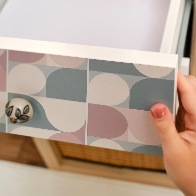 Folia na meble Geometryczne pastele