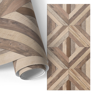 Folia samoprzylepna na meble z motywem drewnianej układanki