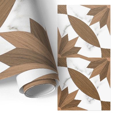 Folia do mebli z wzorem drewna i marmuru