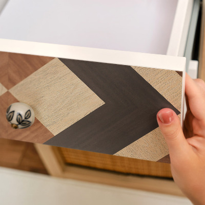 Naklejka na szafki Drewniane kwadraty