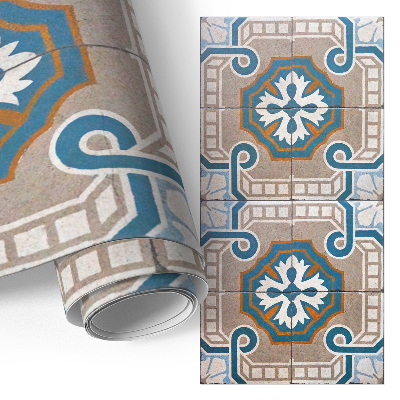 Folia meblowa z motywem antycznych płytek