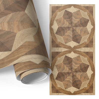 Folia na meble z nadrukiem drewnianych kół