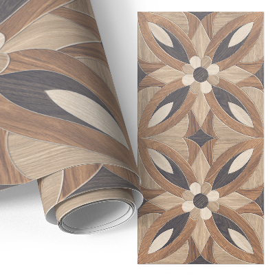 Naklejka na meble Drewniane kwiaty