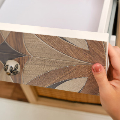 Naklejka na meble Drewniane kwiaty